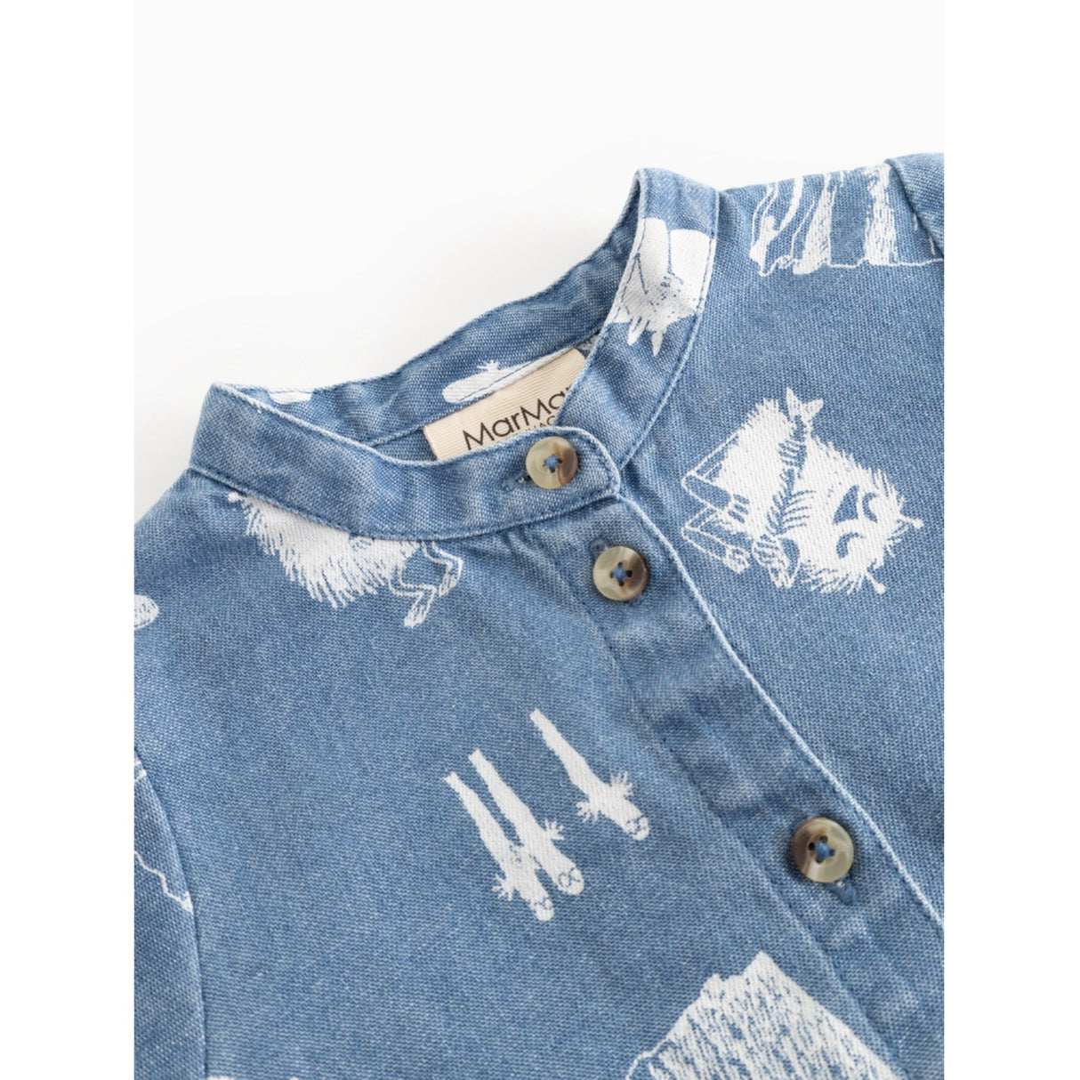 MarMar Denim Print Moomins Tomi B Skjorte