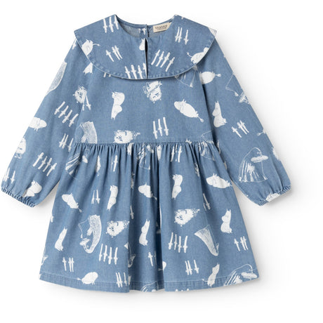 MarMar Denim Print Moomins Dalva Kjole