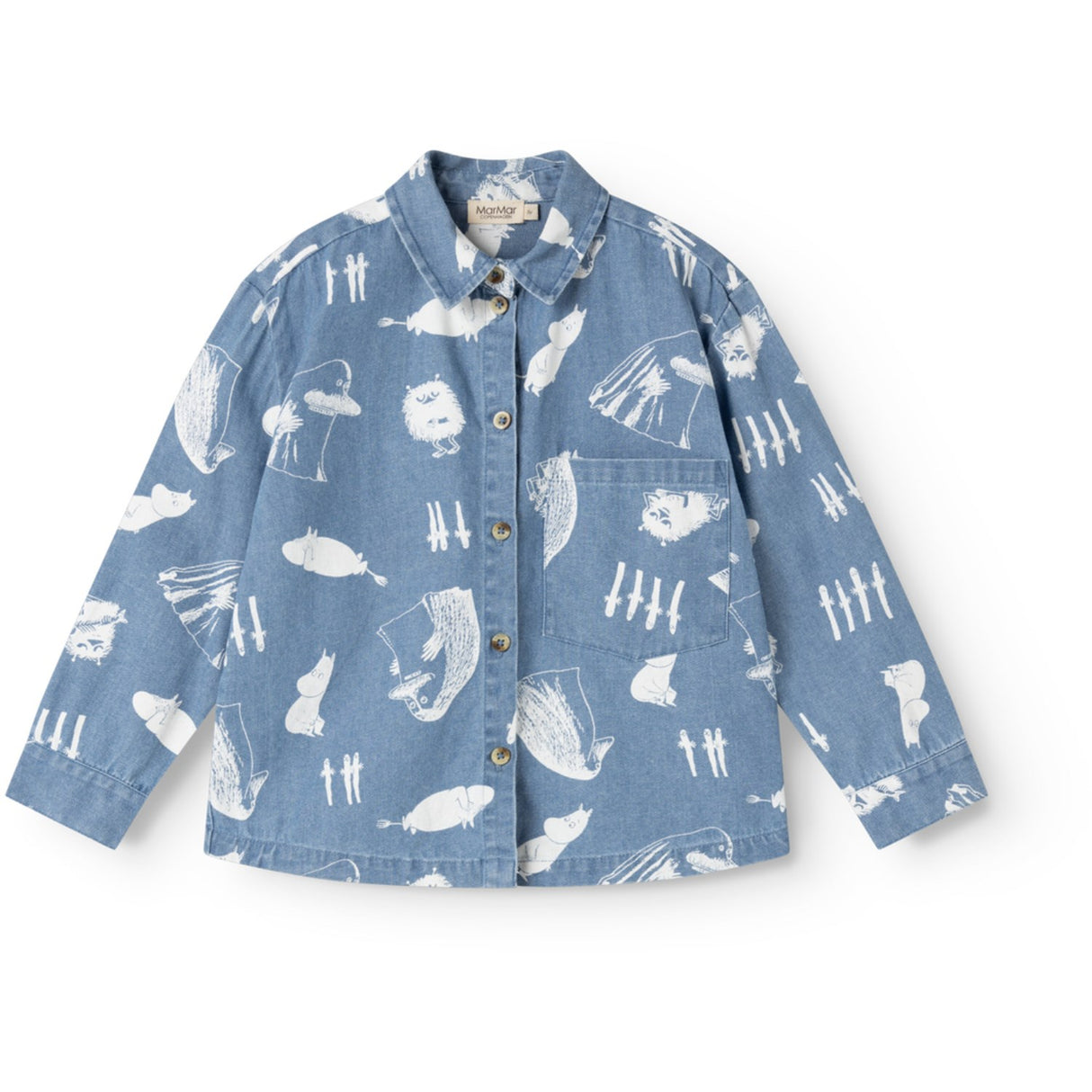 MarMar Denim Print Moomins Telo Skjorte
