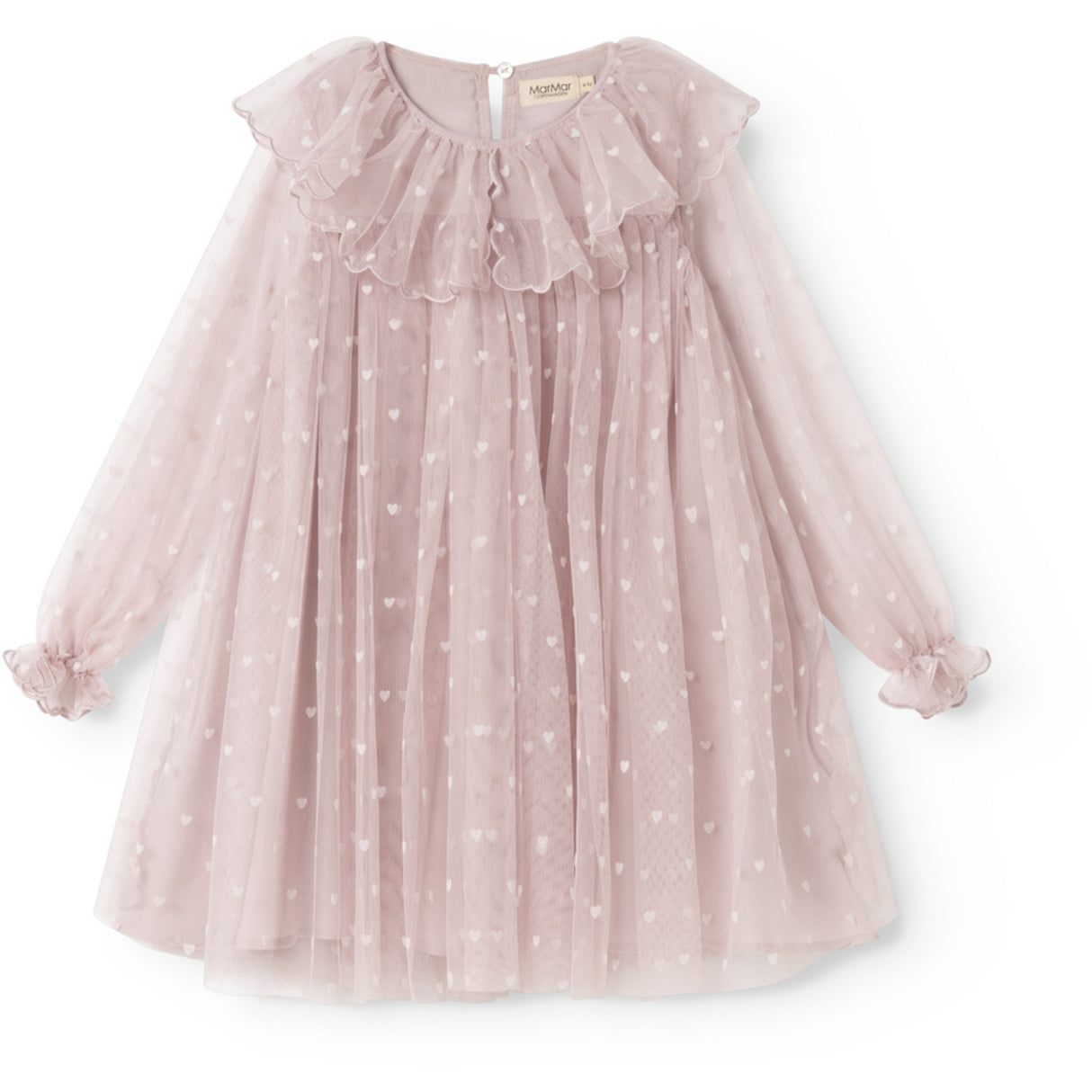 MarMar Ballerina Cloud Gray Hearts Dera Kjole