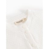 MarMar Modal Mix Links-Links Gentle White Taki Strikket Cardigan