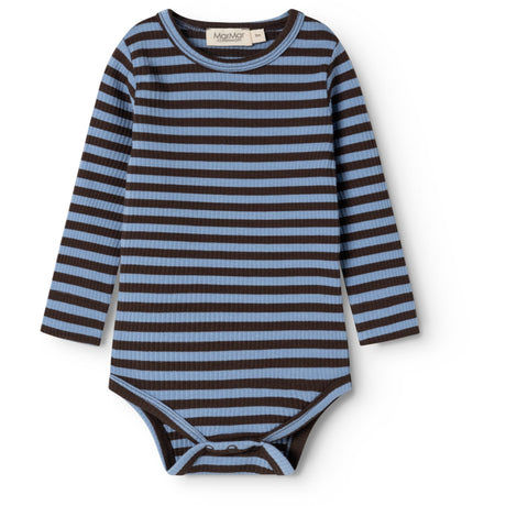 MarMar Modal Stripe Blue Heaven Stripe Plain Body LS