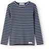 MarMar Modal Stripe Blue Heaven Stripe Plain Bluse