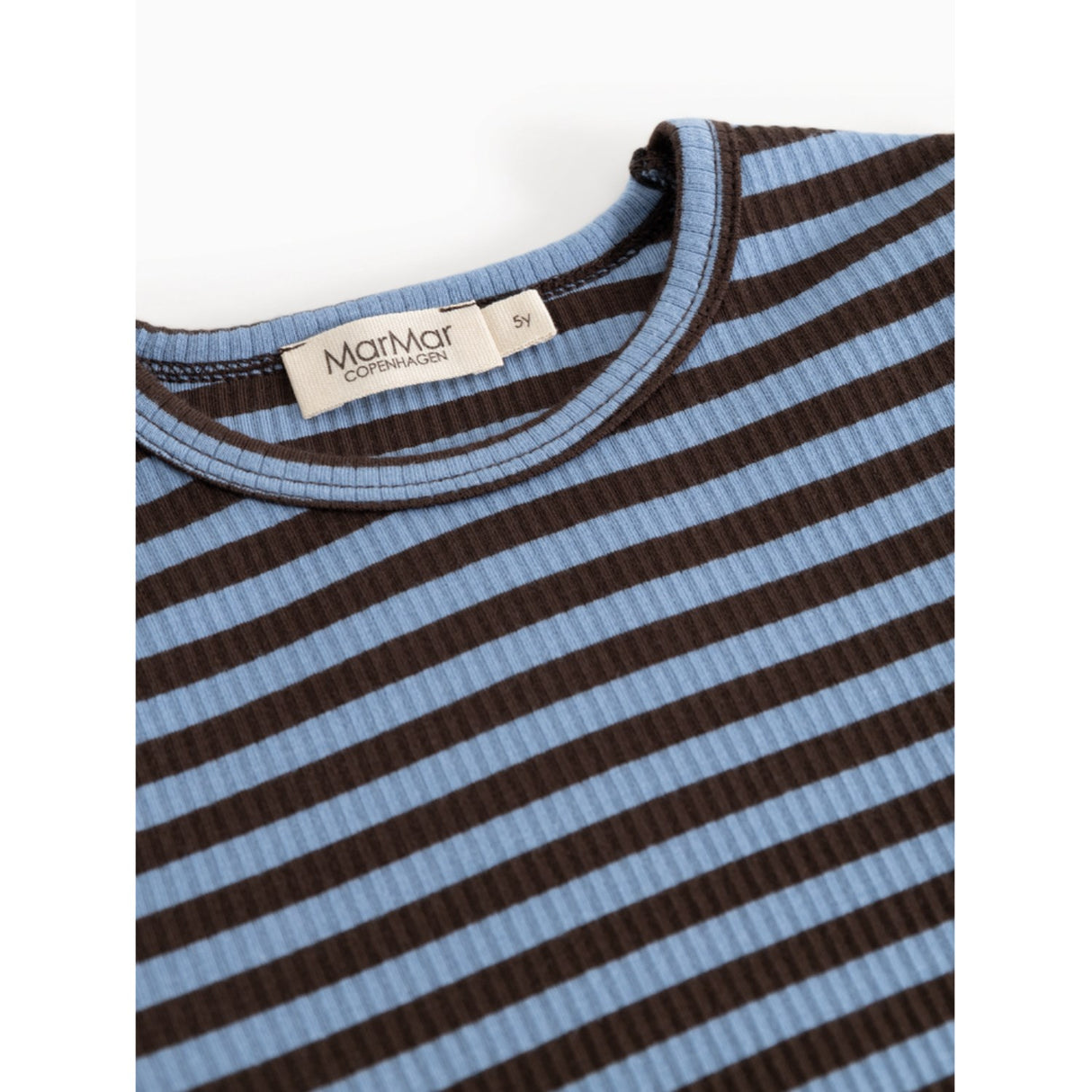 MarMar Modal Stripe Blue Heaven Stripe Plain Bluse
