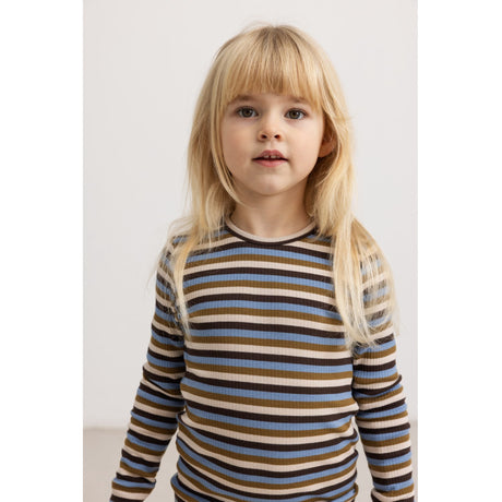 MarMar Modal Stripe Stripes Plain Bluse