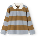 MarMar Cotton Jersey Monsoon Blue Stripe Tad Polo LS Bluse