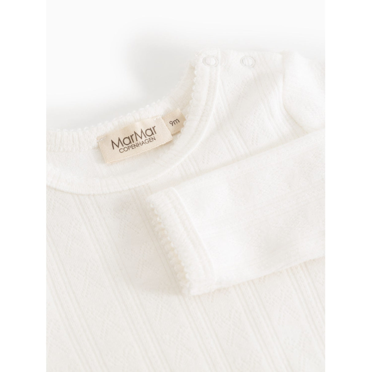 MarMar Modal Pointelle Gentle White Benedicte Bodystocking