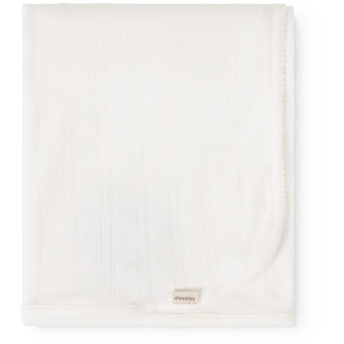 MarMar Modal Pointelle Gentle White Alida Tæppe