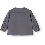 MarMar Cotton Seersucker Pigeon Blue Check Totoro Skjorte