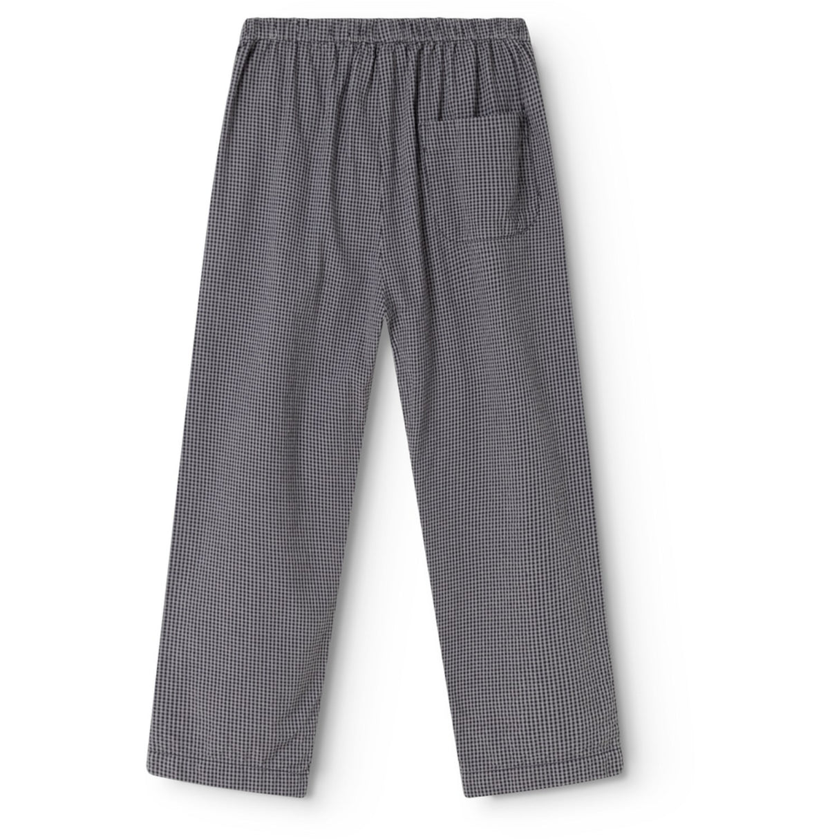 MarMar Cotton Seersucker Pigeon Blue Check Panto Bukser