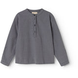 MarMar Cotton Seersucker Pigeon Blue Check Tokyo Skjorte