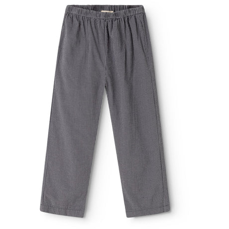 MarMar Cotton Seersucker Pigeon Blue Check Panto Bukser