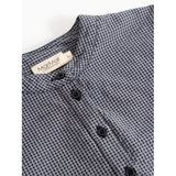 MarMar Cotton Seersucker Pigeon Blue Check Tokyo Skjorte