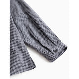 MarMar Cotton Seersucker Pigeon Blue Check Tokyo Skjorte