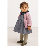 MarMar Cotton Seersucker Pigeon Blue Check Dawson Flæse Kjole