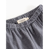 MarMar Cotton Seersucker Pigeon Blue Check Panto Bukser