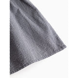 MarMar Cotton Seersucker Pigeon Blue Check Dawson Flæse Kjole