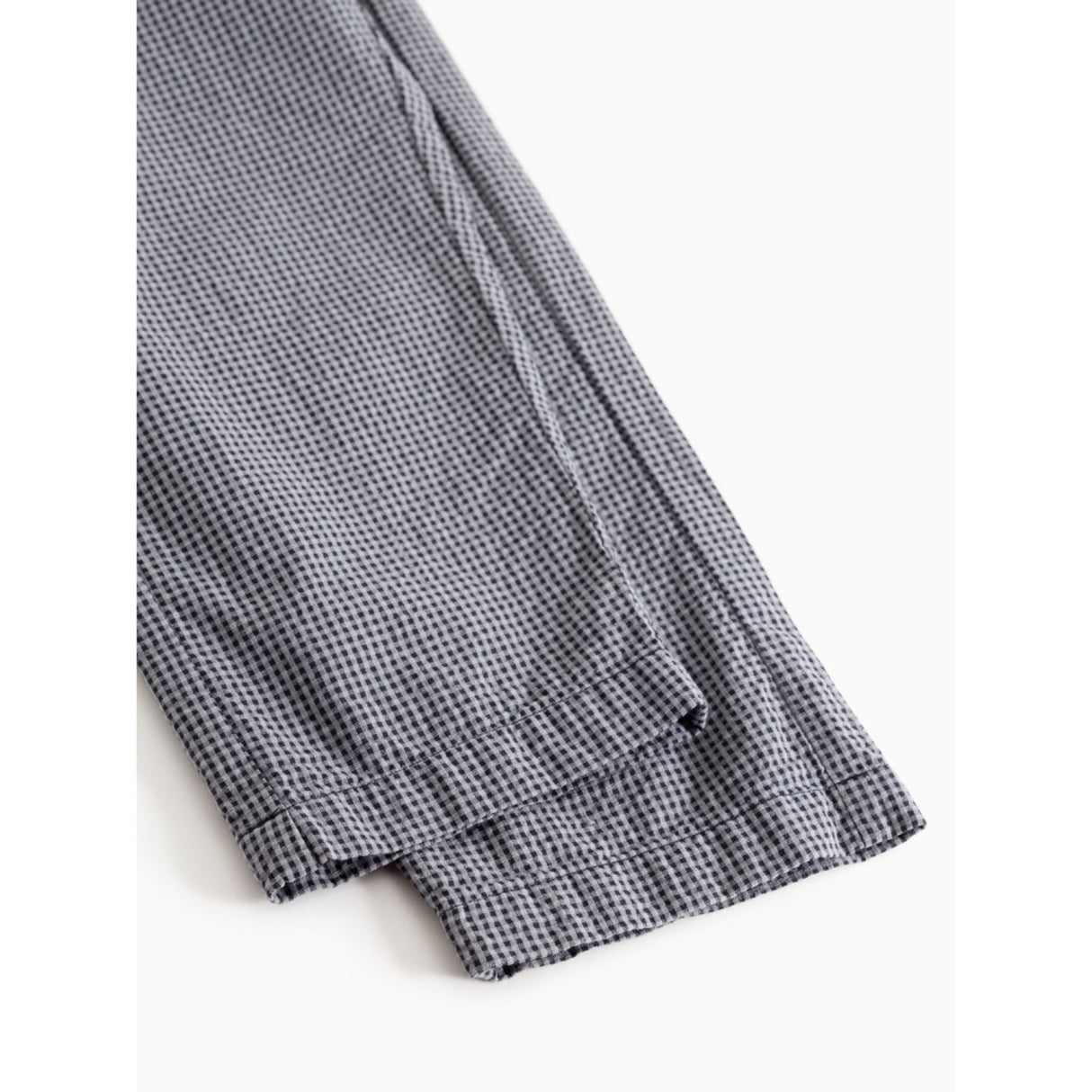 MarMar Cotton Seersucker Pigeon Blue Check Panto Bukser