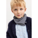 MarMar Cotton Seersucker Pigeon Blue Check Airo Tørklæde