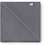 MarMar Cotton Seersucker Pigeon Blue Check Airo Tørklæde