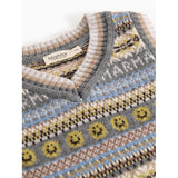 MarMar Light Cotton Wool Fair Isle Fair Isle Taj Strikket Vest