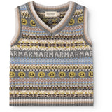 MarMar Light Cotton Wool Fair Isle Fair Isle Taj B Strikket Vest