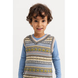 MarMar Light Cotton Wool Fair Isle Fair Isle Taj Strikket Vest