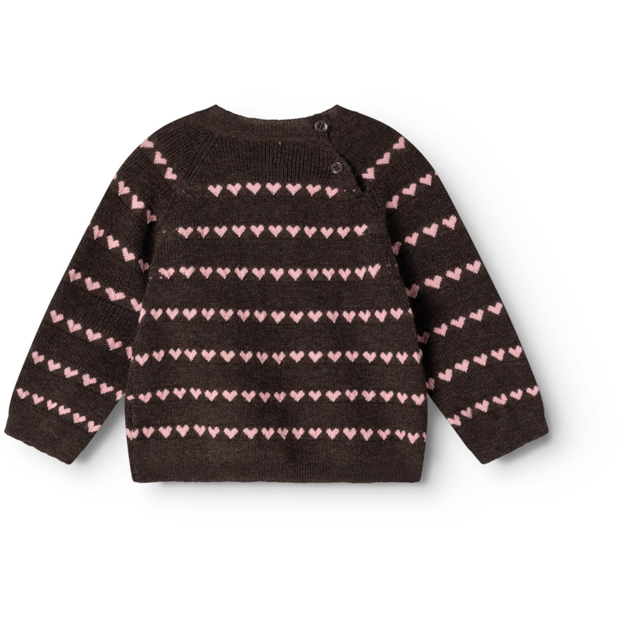 MarMar Light Cotton Wool Pattern Rose Frosting Hearts Torin B Strikket Bluse