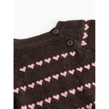 MarMar Light Cotton Wool Pattern Rose Frosting Hearts Torin B Strikket Bluse
