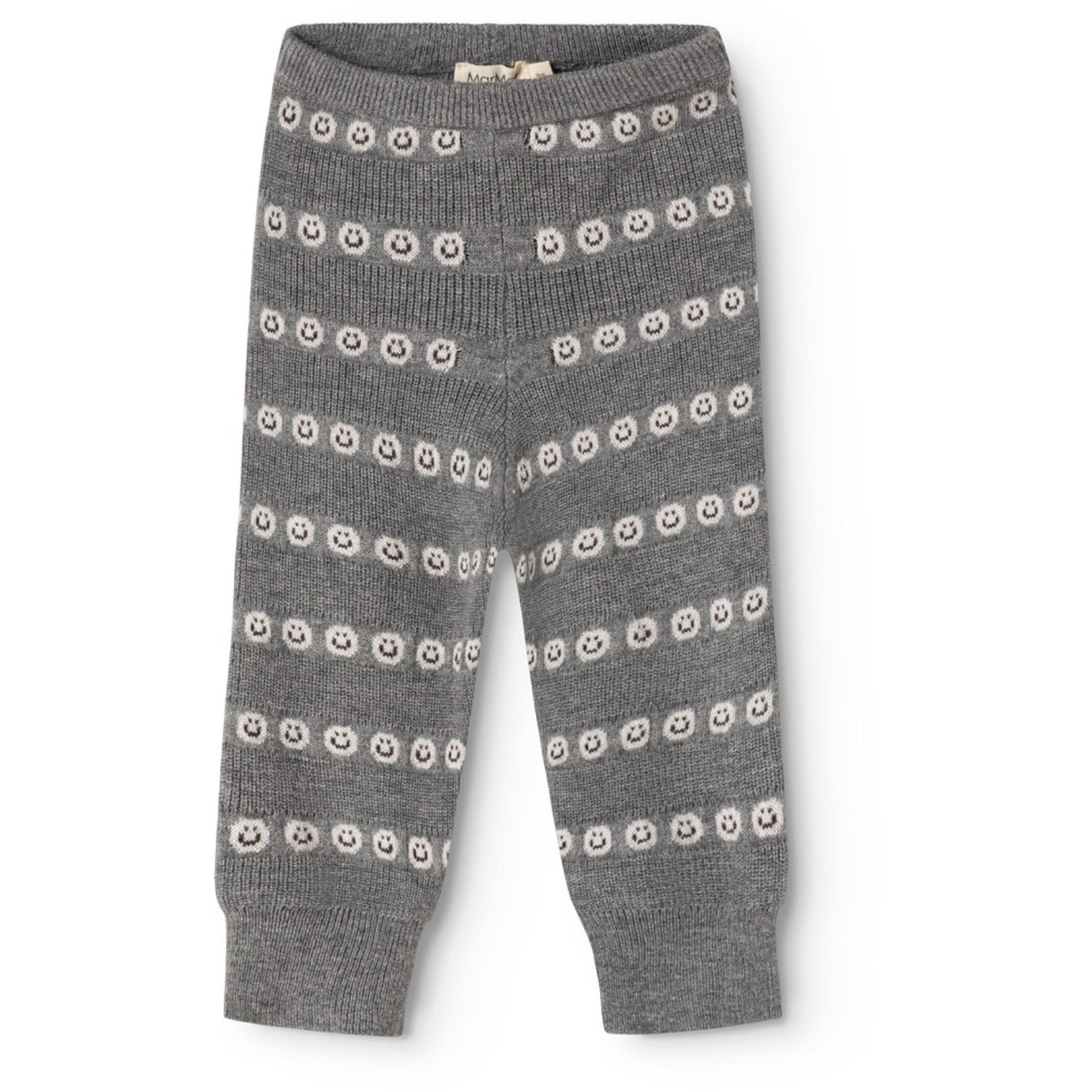MarMar Light Cotton Wool Pattern Creamy Smiles Penn Strikket Bukser