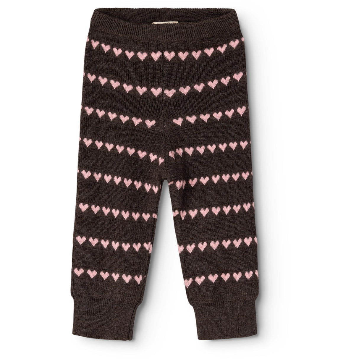 MarMar Light Cotton Wool Pattern Rose Frosting Hearts Penn Strikket Bukser