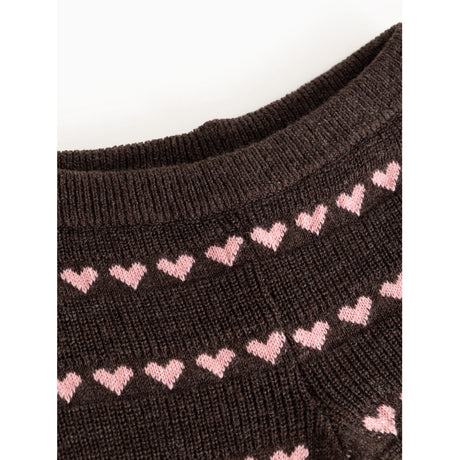 MarMar Light Cotton Wool Pattern Rose Frosting Hearts Penn Strikket Bukser