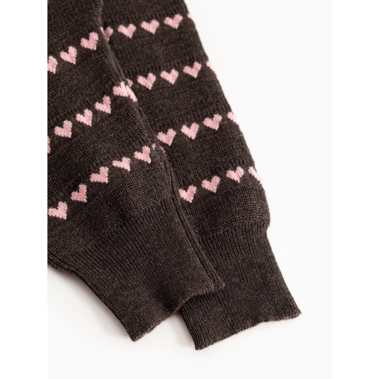 MarMar Light Cotton Wool Pattern Rose Frosting Hearts Penn Strikket Bukser