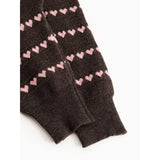 MarMar Light Cotton Wool Pattern Rose Frosting Hearts Penn Strikket Bukser