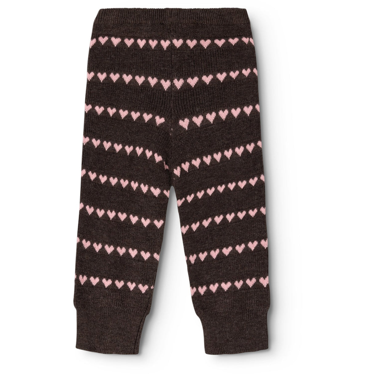 MarMar Light Cotton Wool Pattern Rose Frosting Hearts Penn Strikket Bukser