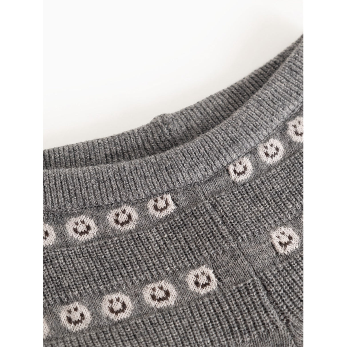 MarMar Light Cotton Wool Pattern Creamy Smiles Penn Strikket Bukser