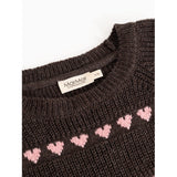MarMar Light Cotton Wool Pattern Rose Frosting Hearts Torin Strikket Bluse