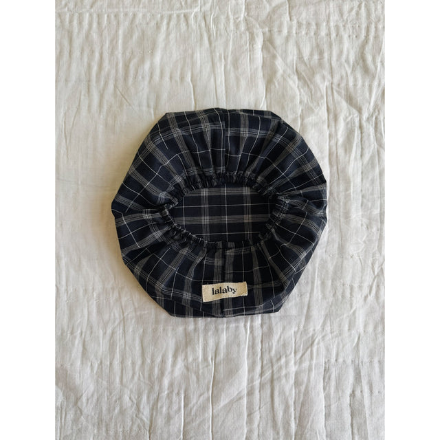 Lalaby Blue Check Wet Wipe Cover