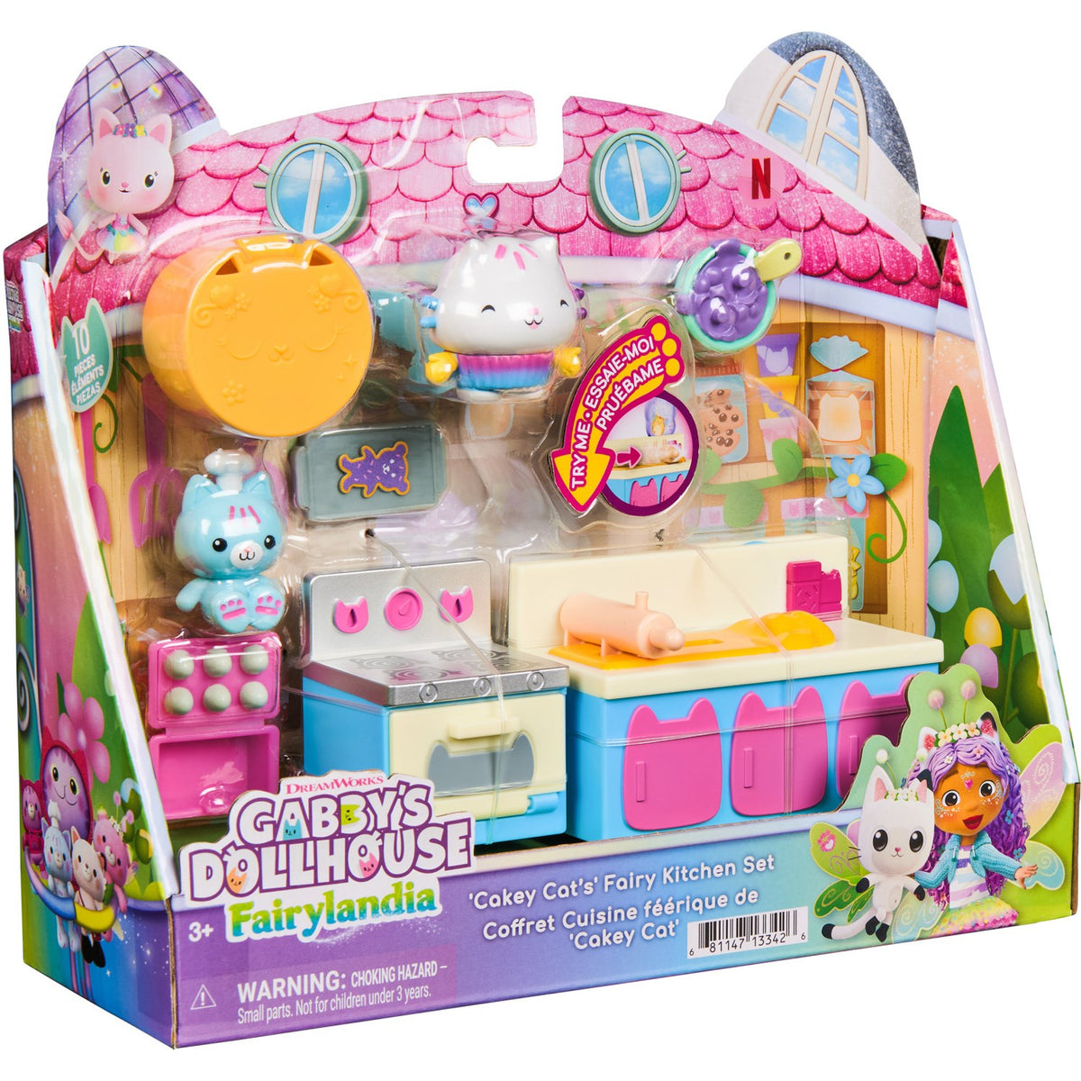 Gabby's Dollhouse Cakey Kat Fe Køkken