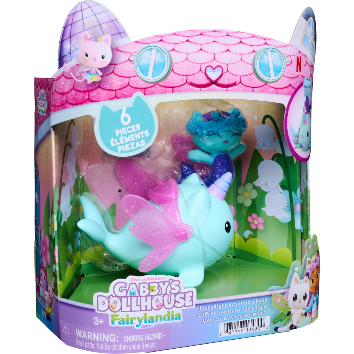 Gabby's Dollhouse Mercat & Narwhal Figurer