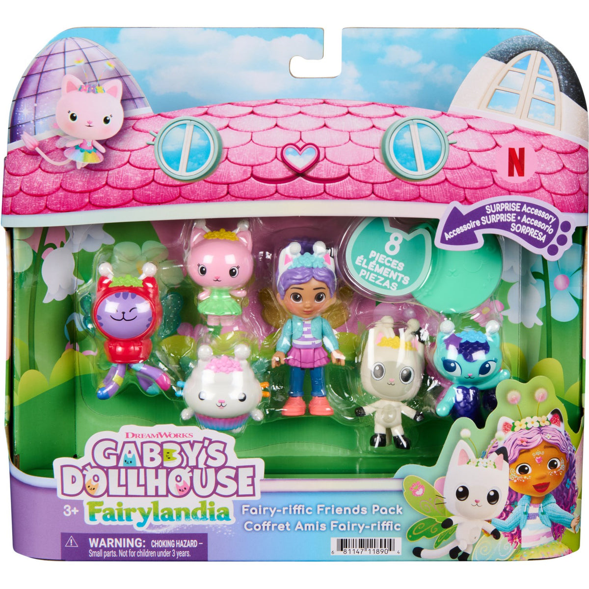 Gabby's Dollhouse Fe Venner Figursæt