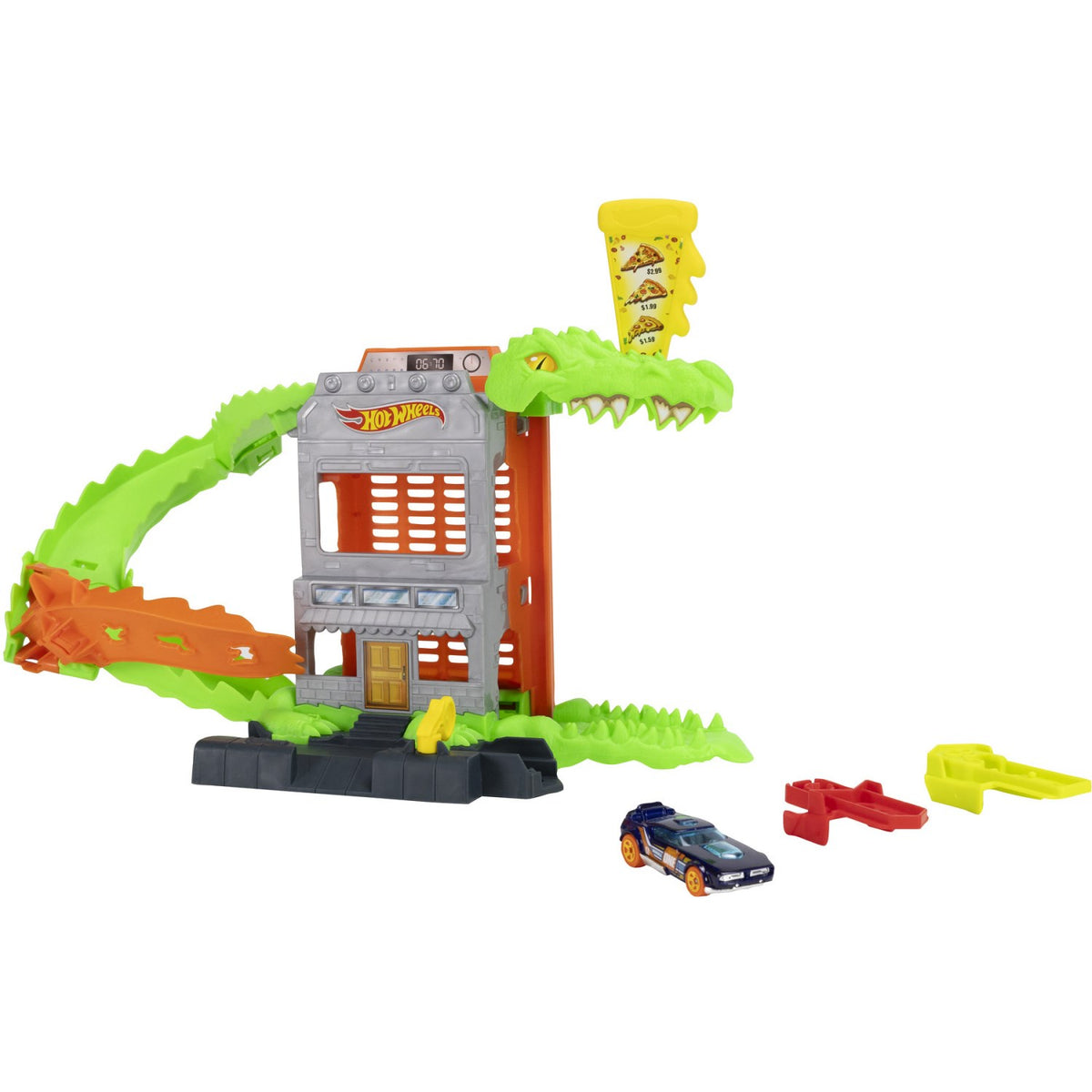 Hot Wheels City Nemesis Krokodille Pizzeria