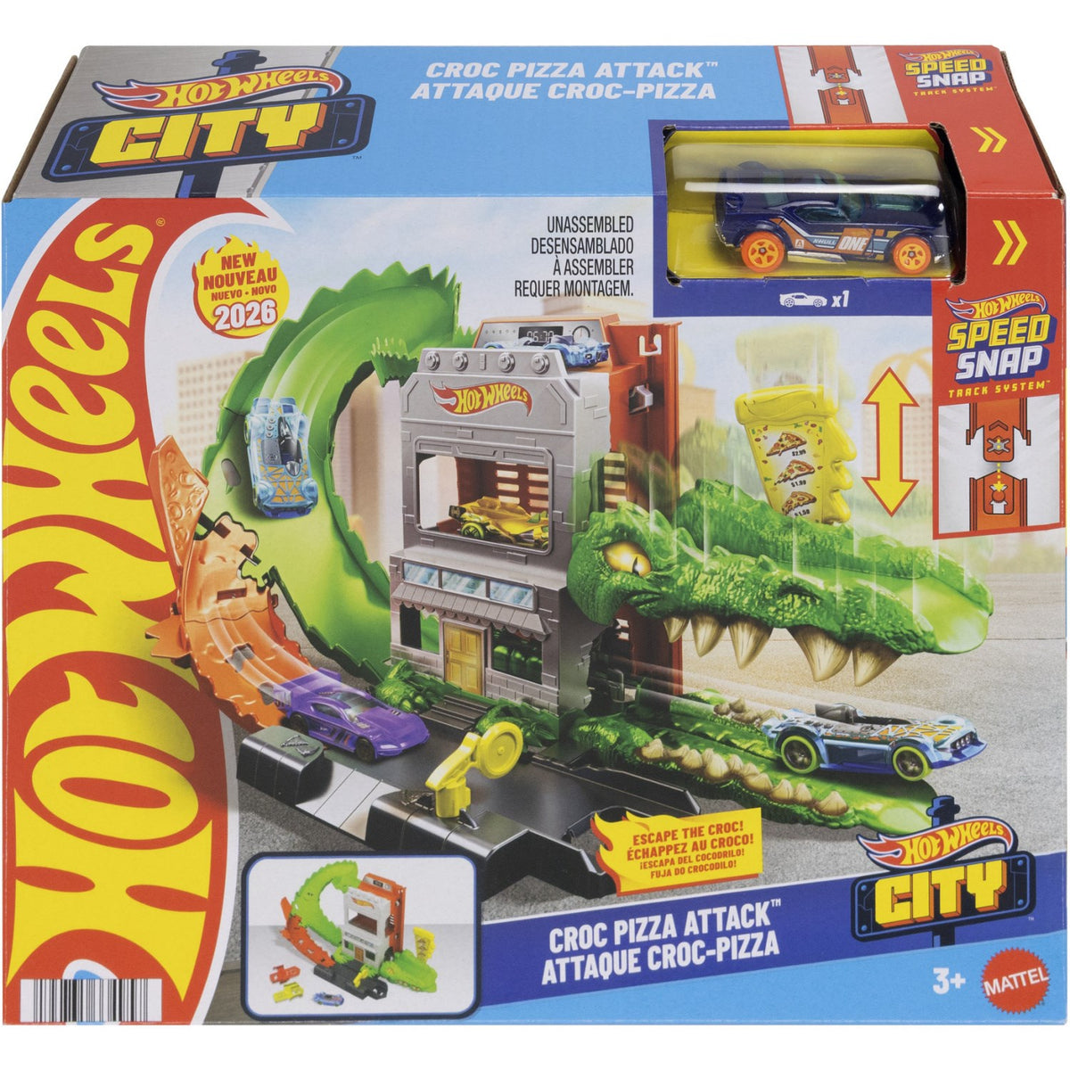 Hot Wheels City Nemesis Krokodille Pizzeria