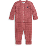 Ralph Lauren Baby Canvas Pink Jumper Sæt
