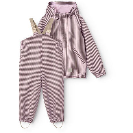 MarMar Rainwear Pink Brown Stripes Oddy Sæt