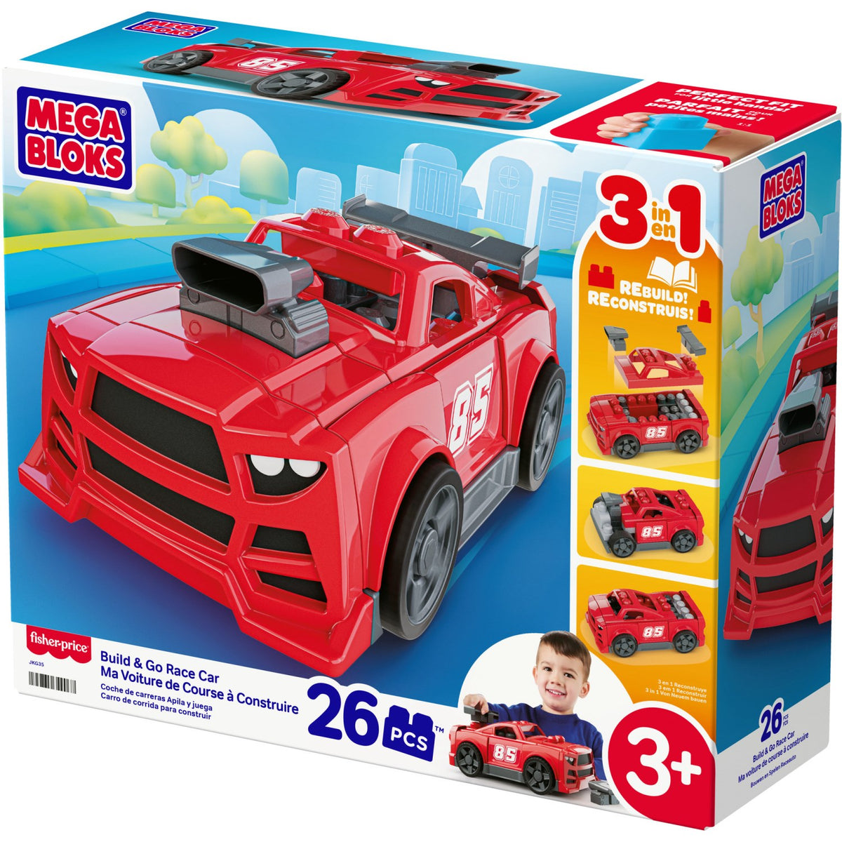MEGA Bloks Byg & Ombyg Racerbil