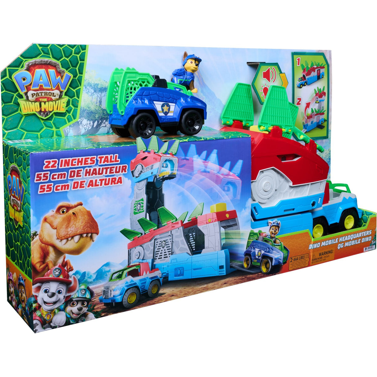 Paw Patrol Movie 3 2i1 Dino Uro Hovedkvarter