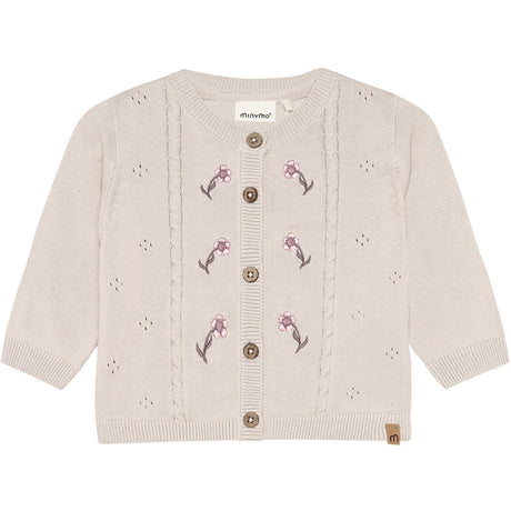 Minymo Pink Tint Cardigan Strik