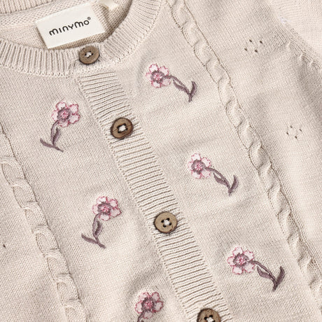 Minymo Pink Tint Cardigan Strik
