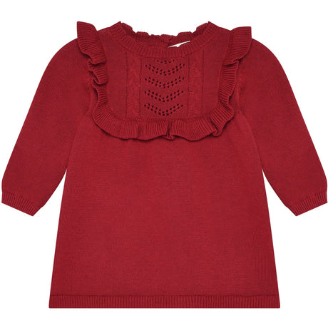Minymo Rio Red Kjole Ls Strik